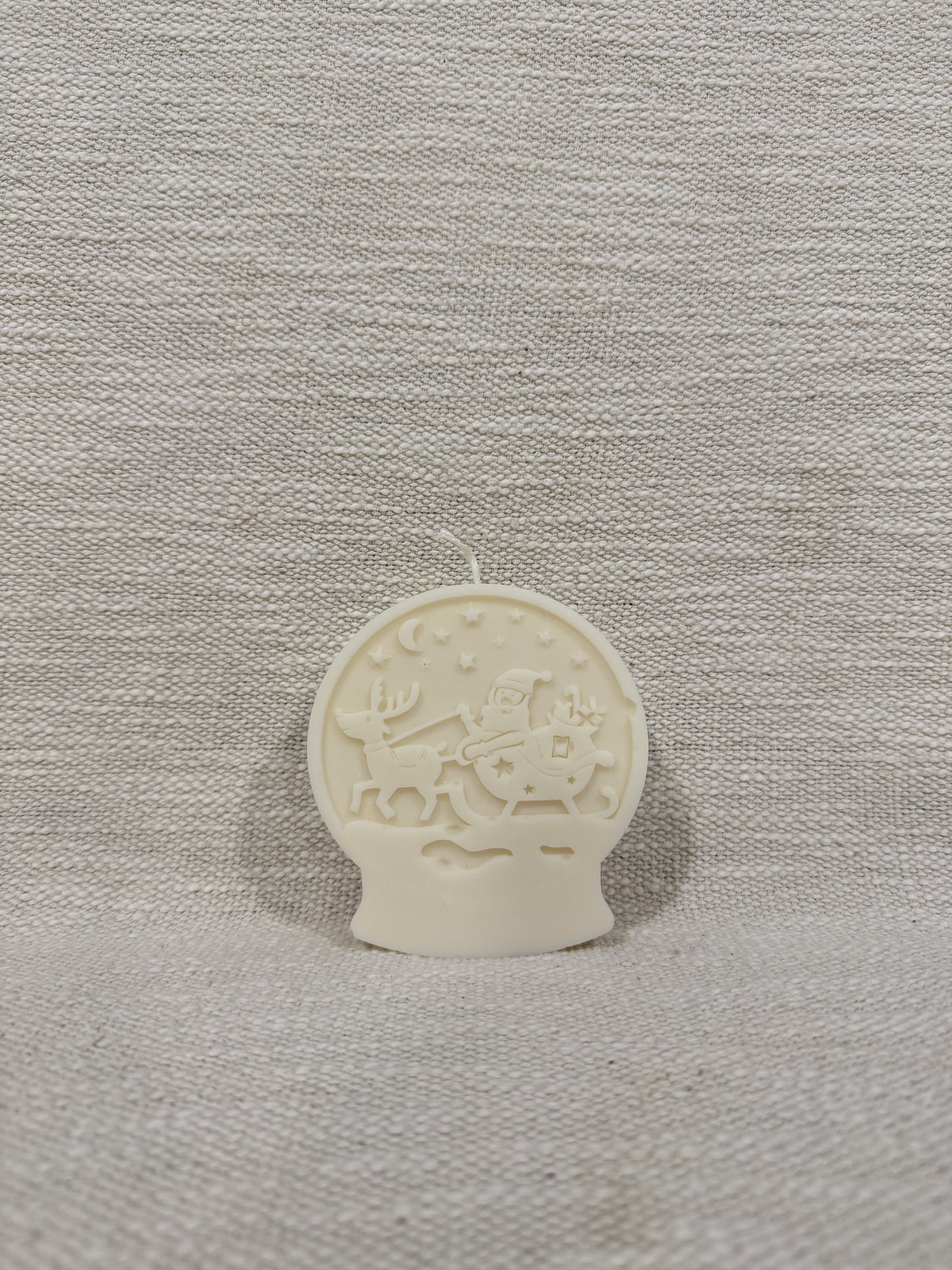 BOUGIE BOULE À NEIGE - PÈRE NOËL