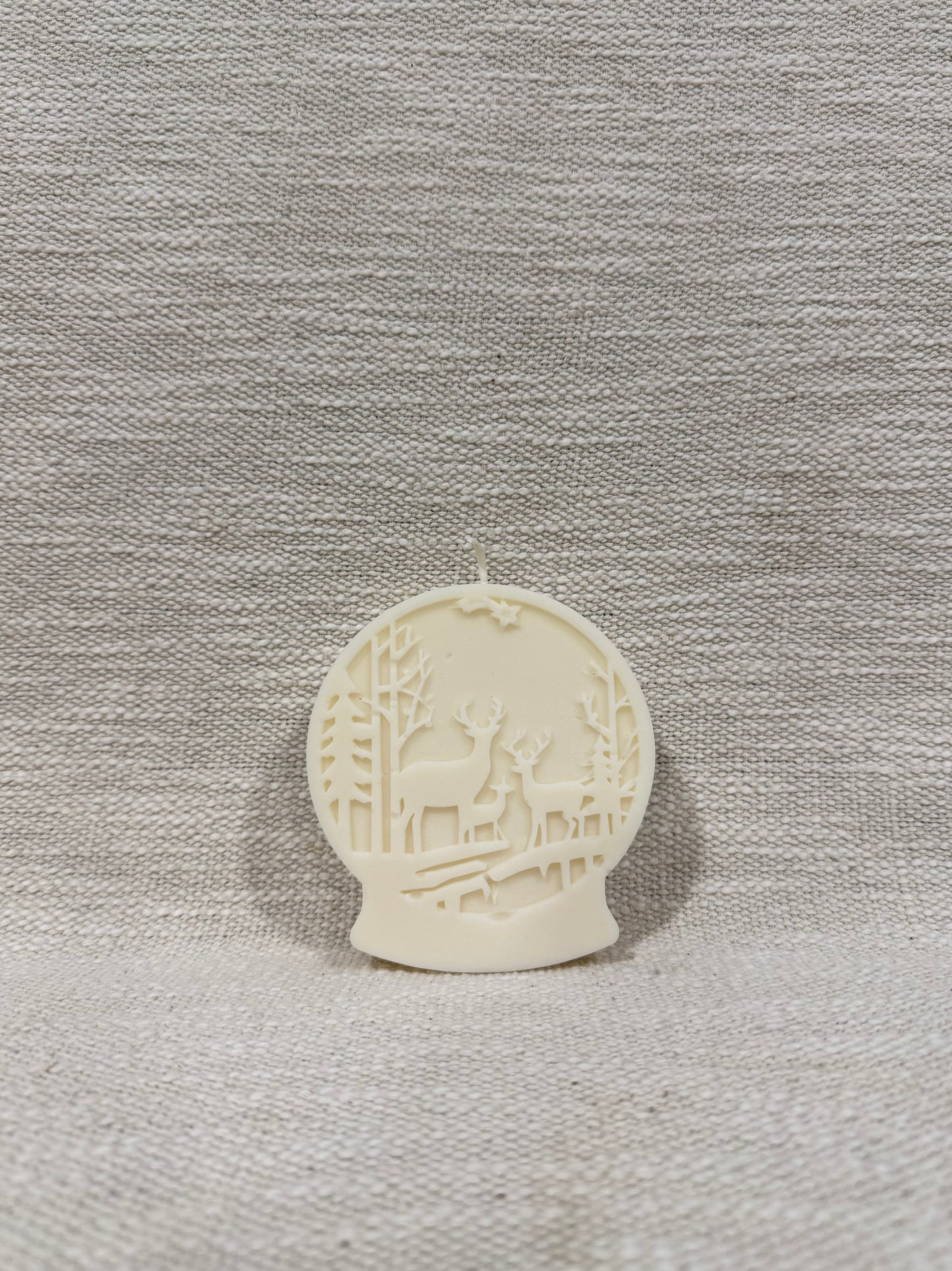 BOUGIE BOULE À NEIGE - FORÊT