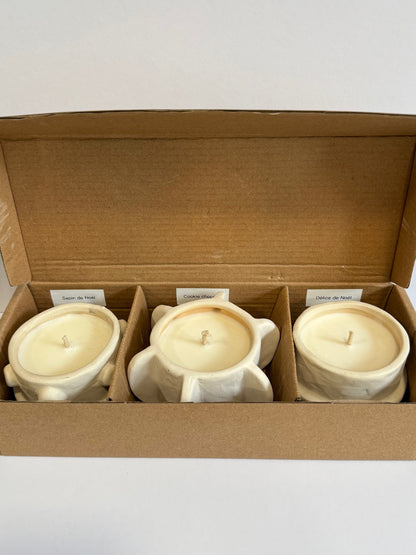 COFFRET DE 3 BOUGIES AZTÈQUE - SERAX