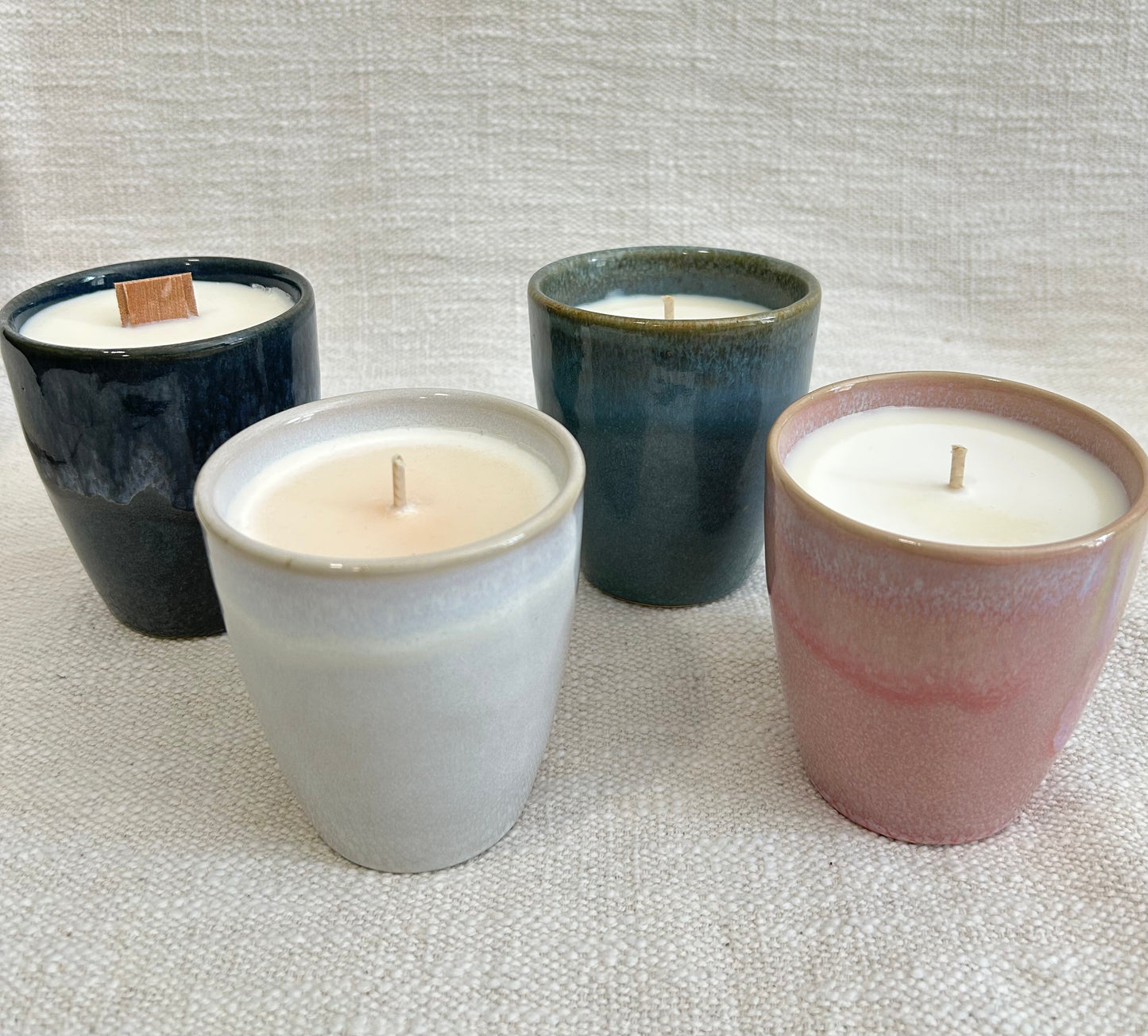 BOUGIE COCOON BLEUE FONCÉE