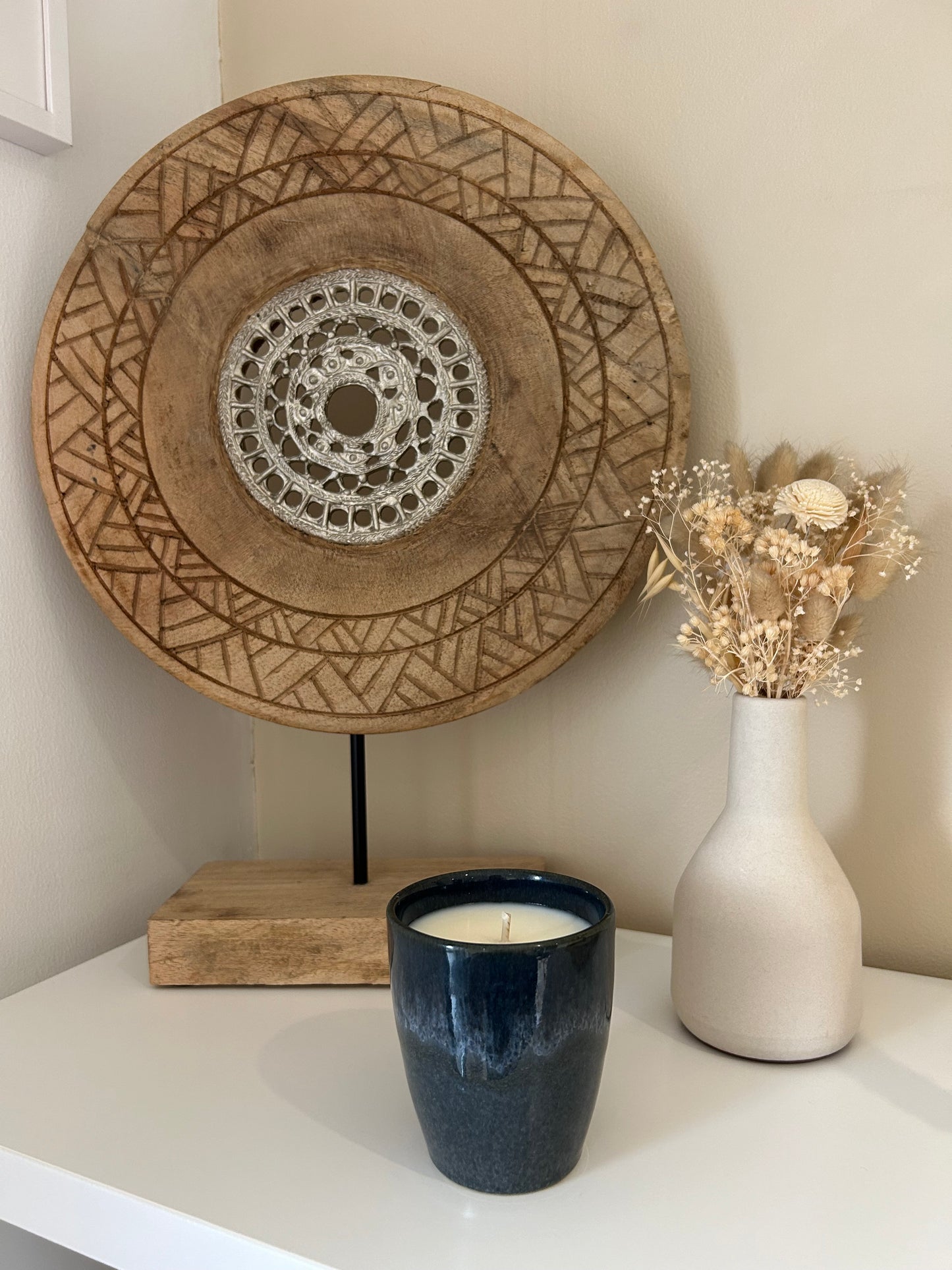 BOUGIE COCOON BLEUE FONCÉE