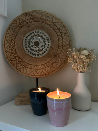 BOUGIE COCOON BLEUE FONCÉE