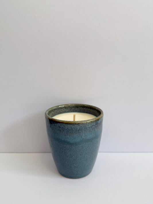 BOUGIE COCOON BLEUE VIEILLIE