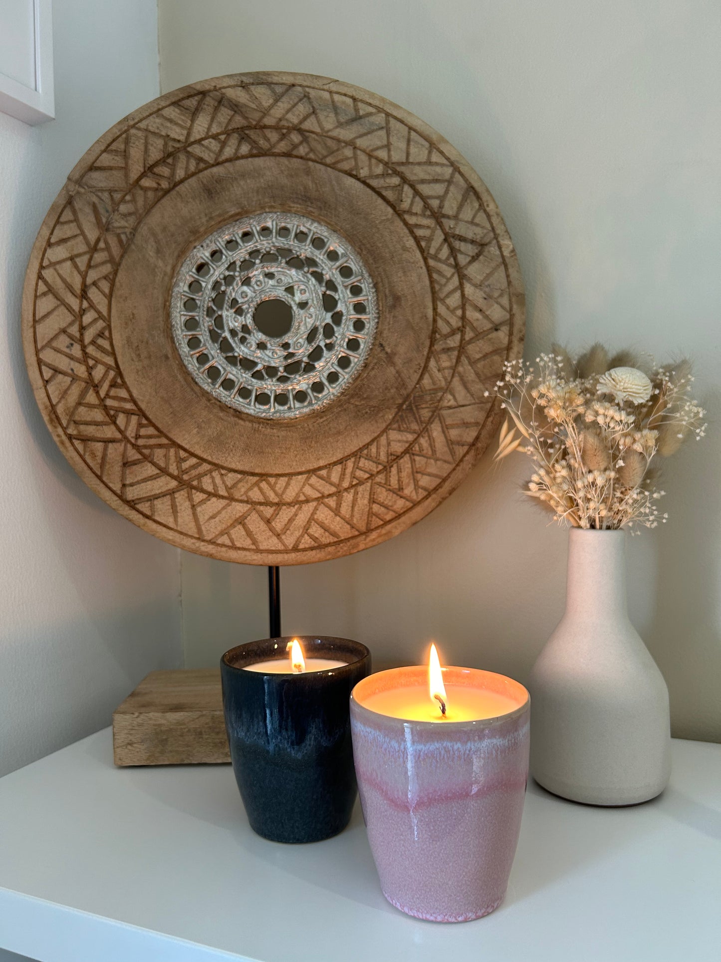 BOUGIE COCOON BLEUE VIEILLIE