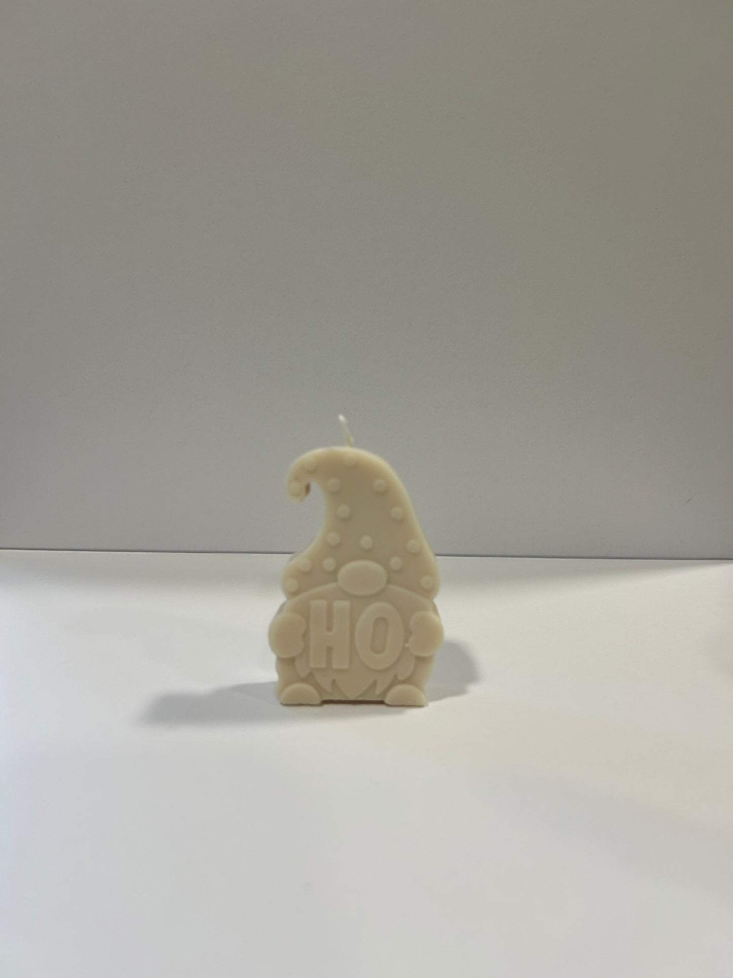 BOUGIE PÈRE NOËL HO HO HO (bonnet à gauche)