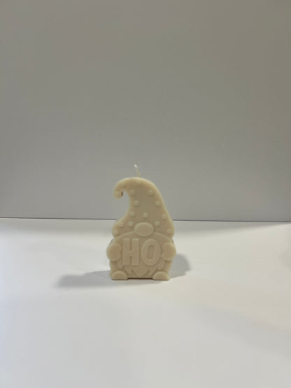 BOUGIE PÈRE NOËL HO HO HO (bonnet à gauche)