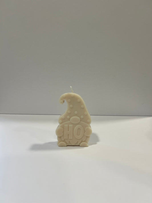 BOUGIE PÈRE NOËL HO HO HO (bonnet à gauche)